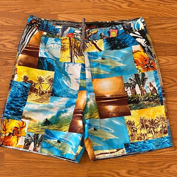 XL - Robert Graham - Board shorts - Swim Trunks Bathing Suit - RARE NWOT XL - Picture 1 of 12